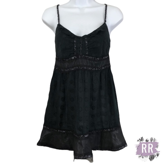 Free People Tops - FREE PEOPLE Beaded Empire Cami Tank Top